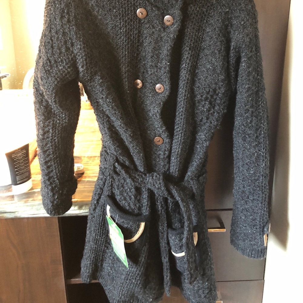 Wool coat, fleece lined. NWT.